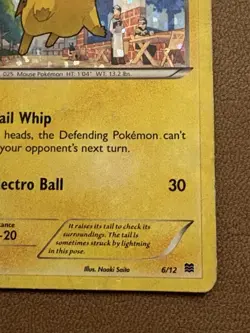 Pokemon PIKACHU 6/12 (Holo Promo) McDonald's 2015 - HP/Heavy Play - Image 4