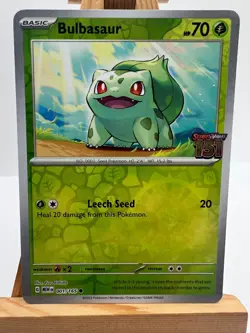 Pokemon TCG - S&V 151 - 001/165 Bulbasaur - Best Buy Stamped Promo - NM/M - Image 1