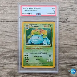 Venusaur Holo 15/102 Base Set 1999 Graded PSA 7 Pokemon Trading Card - Image 1