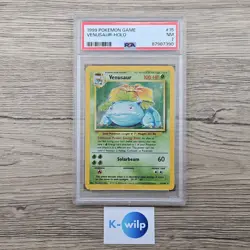 Venusaur Holo 15/102 Base Set 1999 Graded PSA 7 Pokemon Trading Card - Image 2