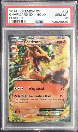 2014 POKEMON XY FLASHFIRE #12 CHARIZARD EX HOLO PSA 10 - Image 1