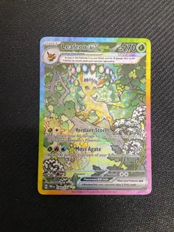 Pokemon TCG Prismatic Evolutions #144/131 Leafeon ex NM - Image 1