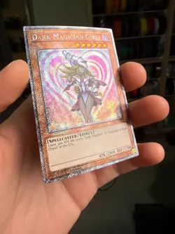 * DARK MAGICIAN GIRL * ALTERNATE ART PLATINUM SECRET RARE RA03-EN123 MVP1 YUGIOH - Image 2