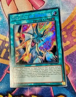 Yugioh The Gaze of Timaeus MZMU-EN013 Secret Rare 1st Edition M/NM - Image 1