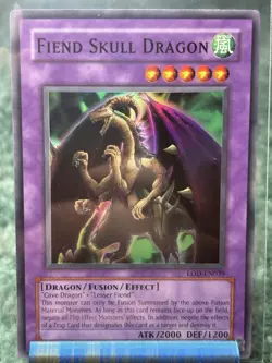 Yugioh Fiend Skull Dragon LOD-EN039 Unlimited Super Rare NM-LP - Image 1