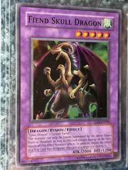 Yugioh Fiend Skull Dragon LOD-EN039 Unlimited Super Rare NM-LP - Image 4
