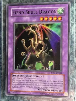 Yugioh Fiend Skull Dragon LOD-EN039 Unlimited Super Rare NM-LP - Image 5