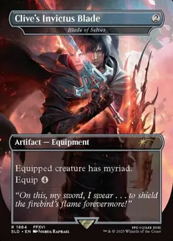 Clive's Invictus Blade, Foil, Secret Lair Final Fantasy Magic MTG NM - Image 1