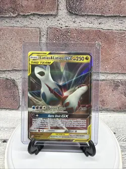 Pokemon Latias & Latios GX TAG TEAM Ultra Rare Holo Sm-Team Up 113/181 Card - Image 1