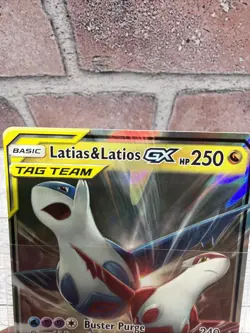 Pokemon Latias & Latios GX TAG TEAM Ultra Rare Holo Sm-Team Up 113/181 Card - Image 4