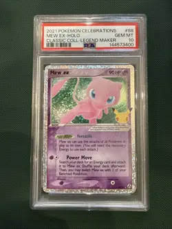2021 Pokemon Celebrations Mew Ex Holo 88/92 PSA 10 Gem Mint!!! - Image 1