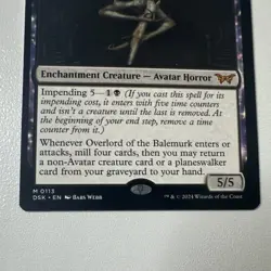 Wizards of the Coast Overlord of the Balemurk Duskmourn Mythic Black Horror 0113 - Image 4