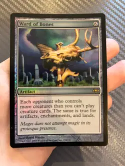 Magic the Gathering - Foil Ward of Bones - Artifact - Eventide - MTG- Played - Image 1