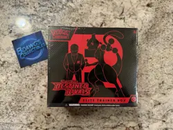 Pokemon Destined Rivals Elite Trainer Box ETB Factory Sealed DAMAGED - Image 2