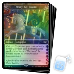 FOIL MERRY-GO-ROUND (5/6) X4 Unfinity Magic MTG MINT CARD - Image 1
