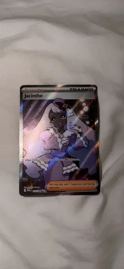 Pokemon TCG Jacinthe Trainer-Supporter Full Art Holo Card 110/088 English - Image 1