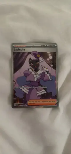 Pokemon TCG Jacinthe Trainer-Supporter Full Art Holo Card 110/088 English - Image 2
