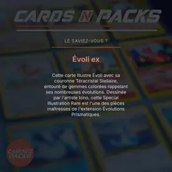 Carte Pokemon Evoli ex 167/131 EV8.5 Evolutions Prismatiques PSA 9 ✨ - Image 4
