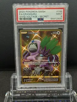 Pokemon Sword & Shield Vivid Voltage SECRET GOLD #199 ORANGURU - Image 1