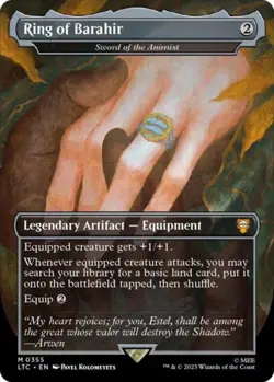 MTG English Ring of Barahir - Sword of the Animist NM Foil - Image 1