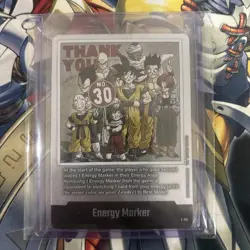 Son Goku E-60 Silver Energy Marker Dragon Ball Manga Booster Card Fusion World - Image 1