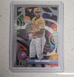 Topps 2025 Cosmic Chrome Paul Skenes Rookie Base Set #100 Pirates - Image 1