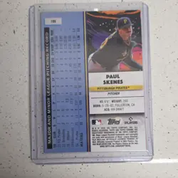 Topps 2025 Cosmic Chrome Paul Skenes Rookie Base Set #100 Pirates - Image 2
