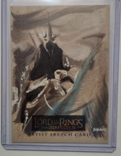 Topps LOTR Masterpieces Sketch By Kyle Babbitt Lord Of The Rings - Image 1