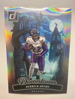 2025 Panini Donruss - Derrick Henry DOWNTOWN #3 Baltimore Ravens Oversized Jumbo - Image 1