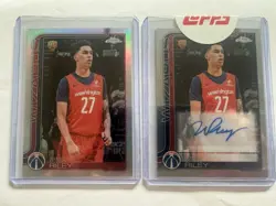 2025-26 topps chrome will riley Rookie Auto + Refractor Lot Of (2) - Image 1
