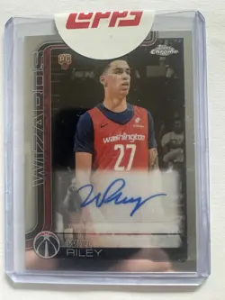 2025-26 topps chrome will riley Rookie Auto + Refractor Lot Of (2) - Image 4