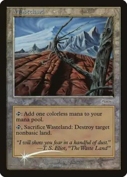 MTG English Wasteland NM Foil Promos: Magic Player Rewards - Image 1