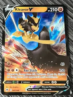 Kleavor V 087/189 Ultra Rare - Astral Radiance Pokemon Card MINT - Image 1