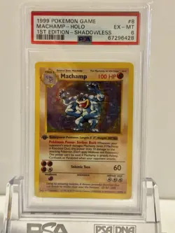 2000 POKEMON 1ST EDITION HOLO MACHAMP PSA 6 - Image 1