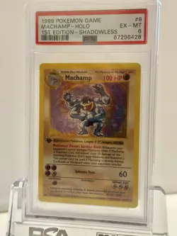 2000 POKEMON 1ST EDITION HOLO MACHAMP PSA 6 - Image 2