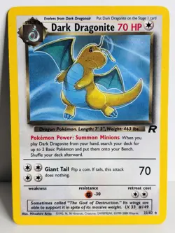 Pokemon TCG | Dark Dragonite 22/82 | Team Rocket Rare - Image 1