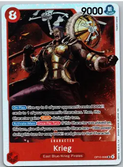 Krieg OP15-008 Super Rare Adventure on Kami's Island One Piece NM - Image 1