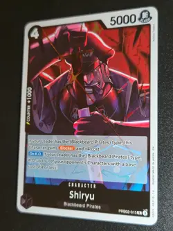 ONE PIECE - SHIRYU - PRB02-015 - RARE ENG PREMIUM BOOSTER 2 PRB02 - NEW - Image 1
