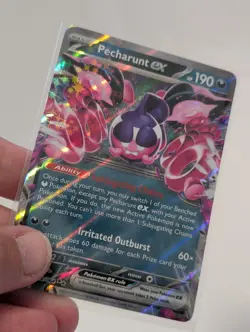 Pecharunt EX 039/064 S&V Shrouded Fable Holo Double Rare Pokemon Card NM/MT - Image 1
