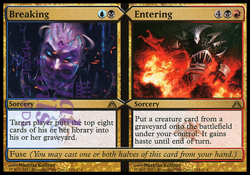 Breaking / Entering 2x FOIL DGM MTG Dragon's Maze Rare MINT blue black red - Image 1