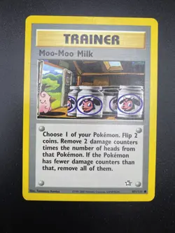 Trainer Moo-moo Milk 101/111 neo genesis pokemon card - Image 1