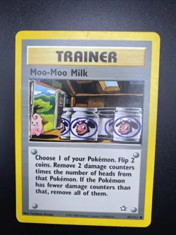 Trainer Moo-moo Milk 101/111 neo genesis pokemon card - Image 3