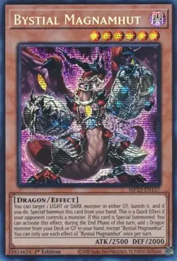 Bystial Magnamhut - MP23-EN157 1st Edition Prismatic Secret Rare YuGiOh TCG Card - Image 1