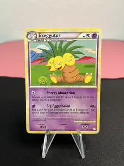 Exeggutor 18/123 Rare Pokemon Heartgold & Soulsilver Mid Era Trading Card - Image 1