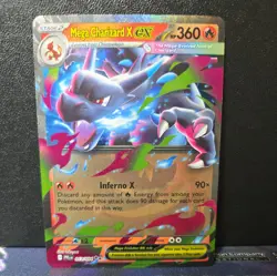 Mega Charizard X ex 013/094 Me02: Phantasmal Flames Holo Pokemon TCG -NM - Image 2