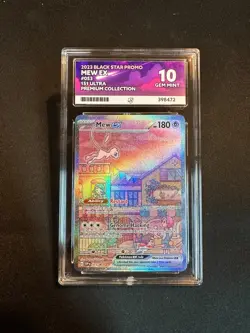 Ace 10 Mew EX SVP053 151 Ultra Premium Collection Black Star Promo Pokemon Card - Image 1