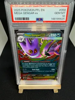 Pokemon TCG Mega Gengar EX 056/094 Phantasmal Flames PSA 10 - Image 1