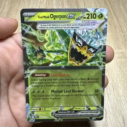 Pokemon TCG Teal Mask Ogerpon EX Prismatic Evolutions Holo Card 012/13 - Image 1