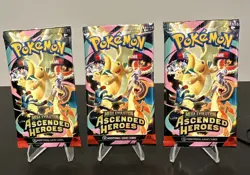 Pokemon Ascended Heroes - Lot of 3 Booster Packs - **NEW FACTORY SEALED** - Image 1
