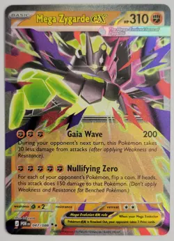 MEGA ZYGARDE EX 047/088 DOUBLE RARE PERFECT ORDER POKEMON NM - Image 1